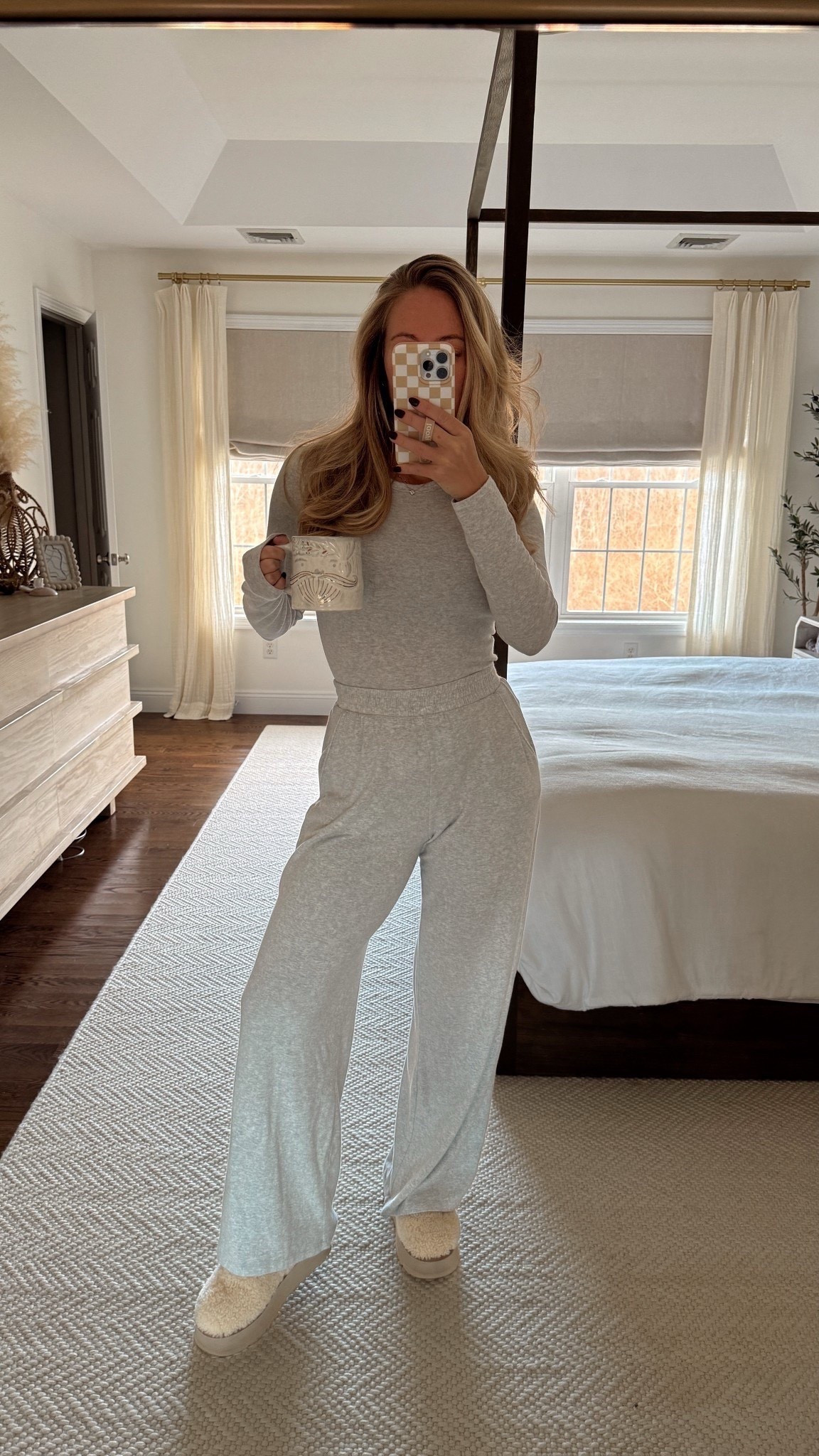 Abercrombie set is back in stock this year! wearing a size small in shirt and small in pants 🤍

#LTKootd #LTKShoeCrush #LTKStyleTip