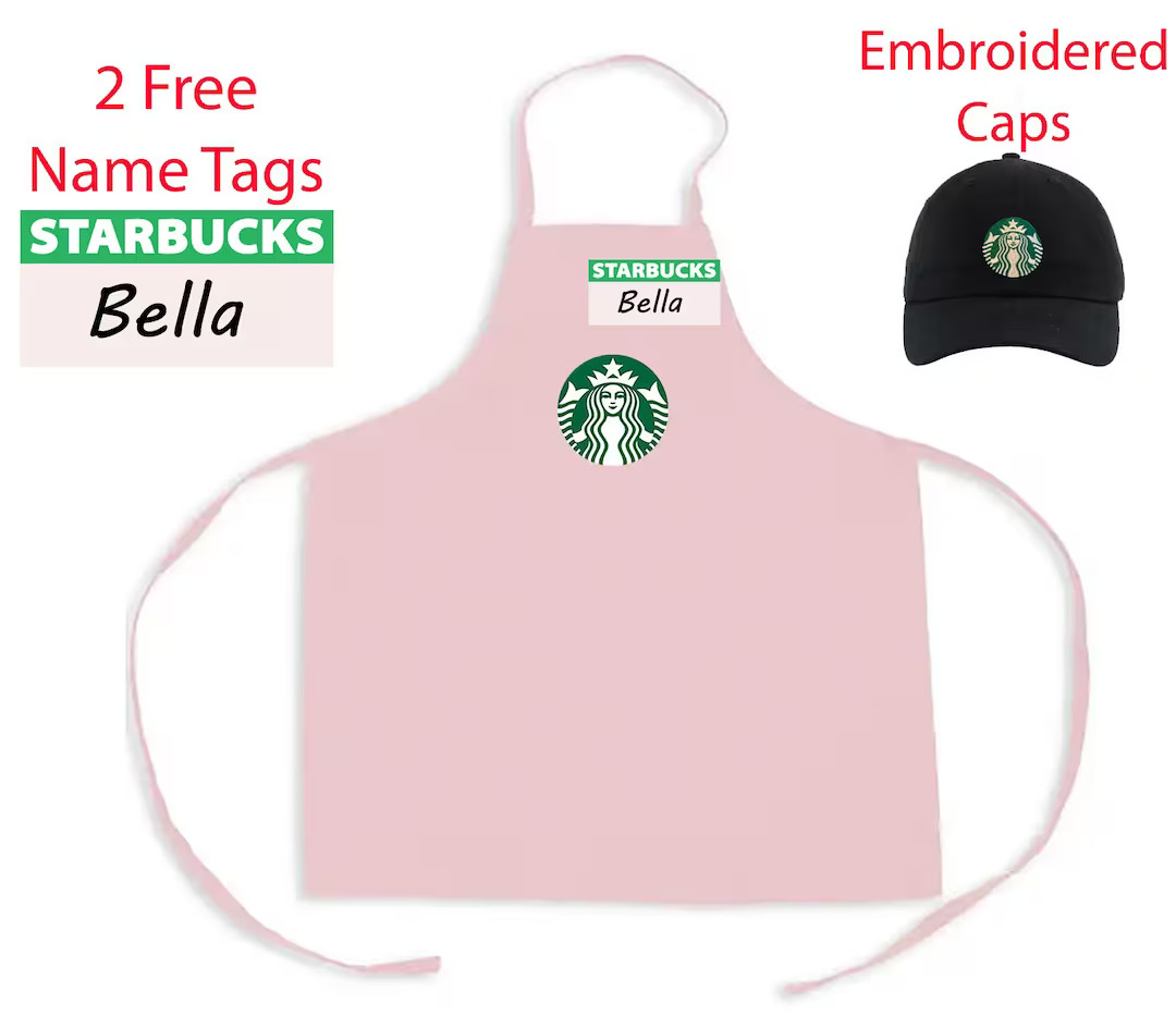 Kids Dress up  Pink Starbucks Barista Outfit  Kids Starbucks - Etsy | Etsy (US)