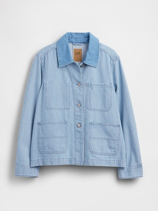 Denim Stripe Chore Jacket | Gap (US)