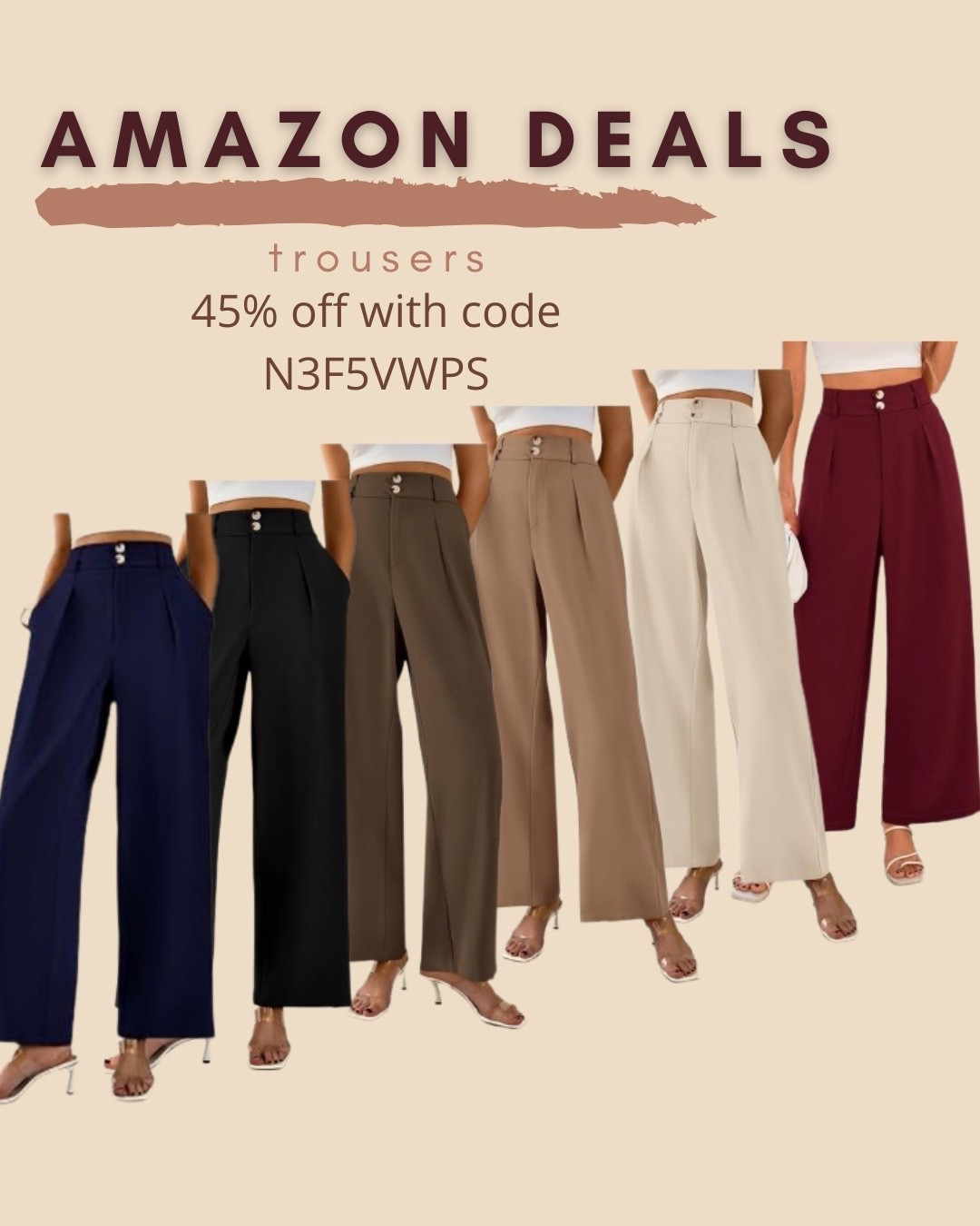 $18 ends 2:6

Amazon fashion
Amazon deals
Trousers
Workwear pants


#LTKSaleAlert