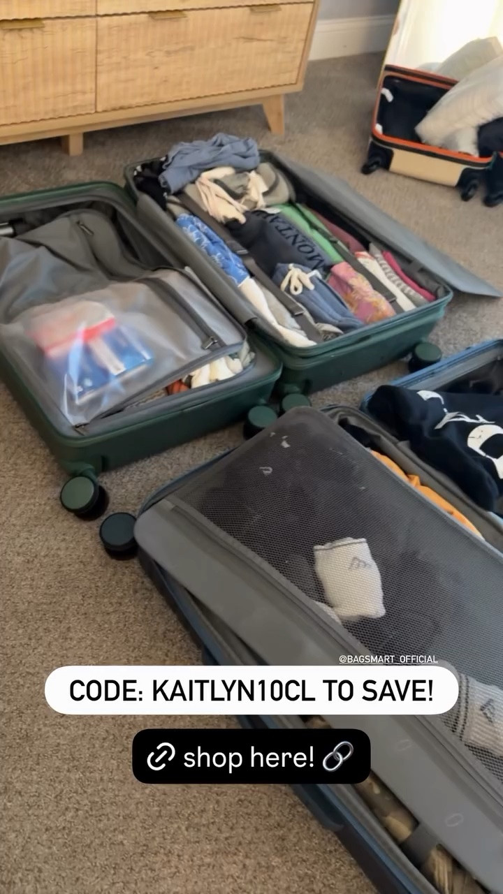 CODE: KAITLYN10CI TO SAVE! We are loving our new suitcases, perfect for travel season coming up! @Bagsmart

#LTKSeasonal #LTKTravel