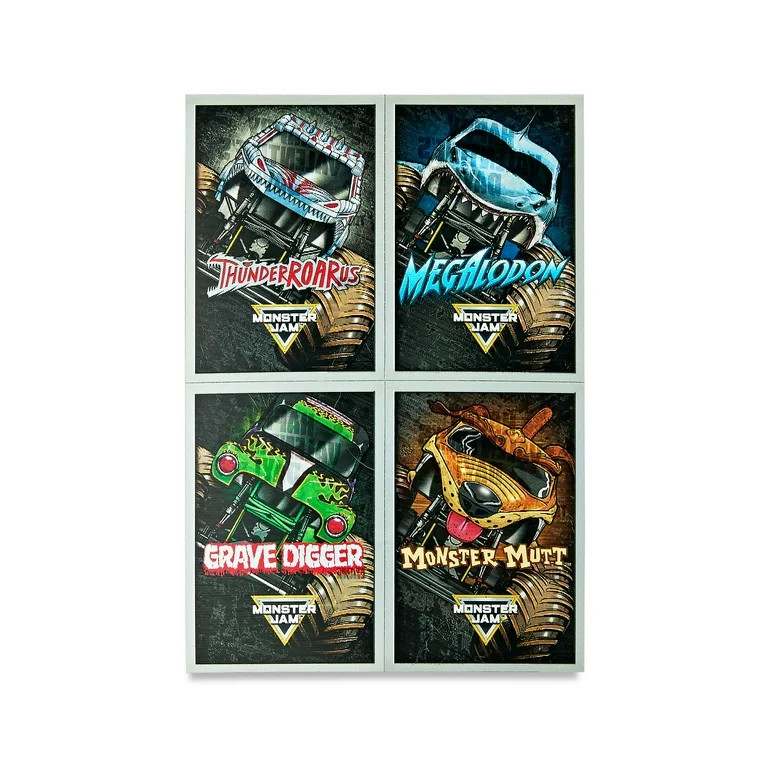 Monster Jam Lenticular Valentine Exchange Cards, Multi-Color, Paper, 16 Count | Walmart (US)