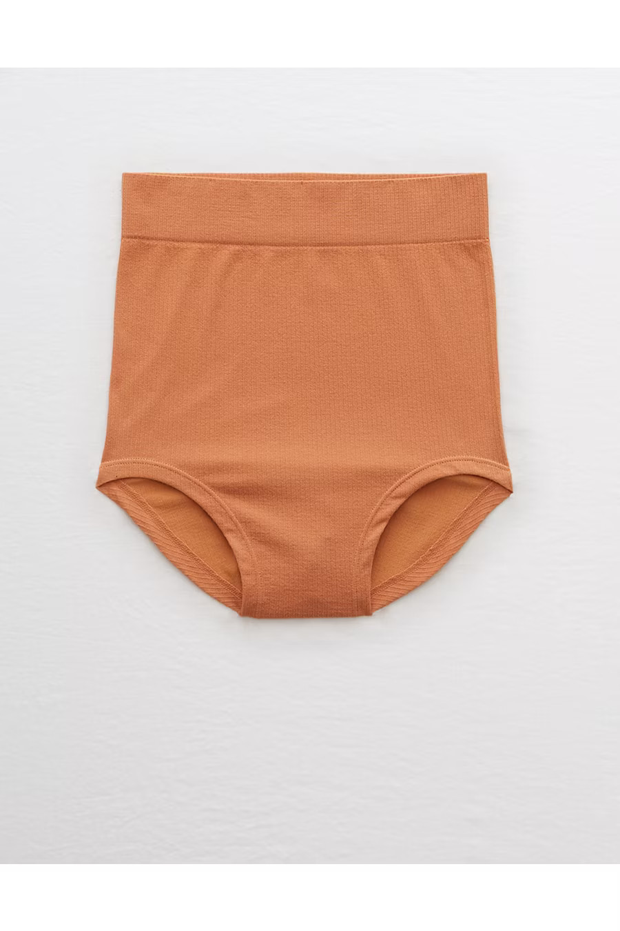 Aerie Seamless Ribbed High Waisted Boybrief Underwear Women's Dune Khaki XS | American Eagle Outfitters (US & CA)