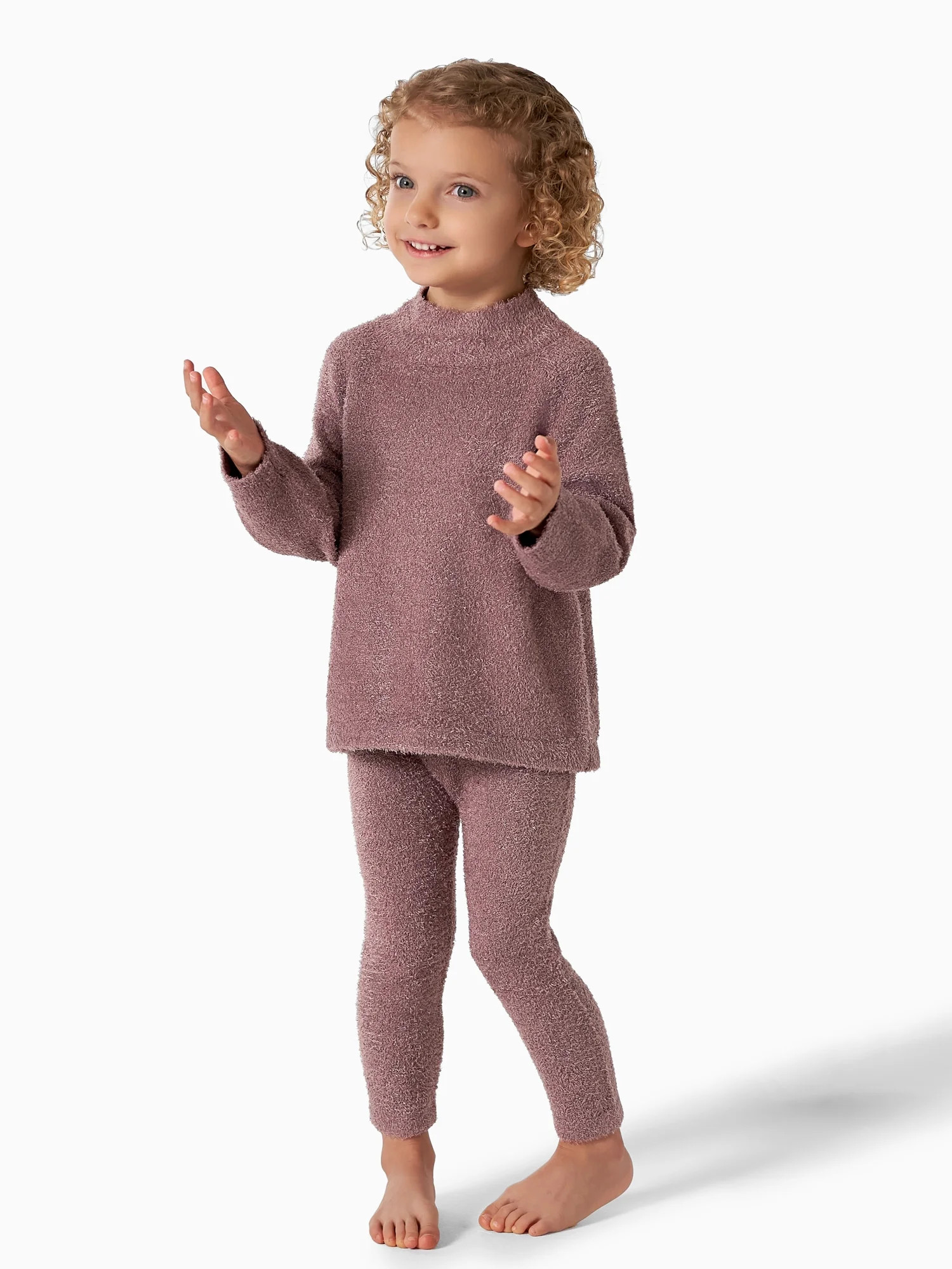 Modern Moments by Gerber Baby & Toddler Girl Long Sleeve Cozy Mock Neck Top & Legging, 2-Piece Ou... | Walmart (US)