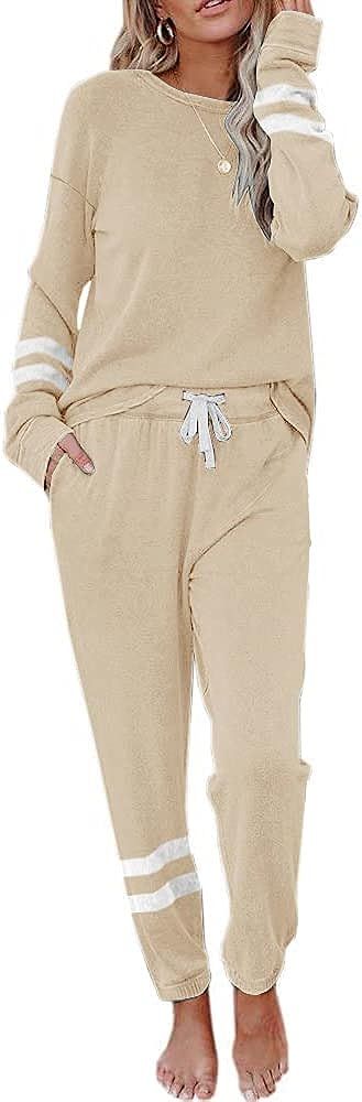 ETCYY NEW Lounge Sets for Women Two Piece Outfits Sweatsuits Sets Long Pant Loungewear Workout At... | Amazon (US)