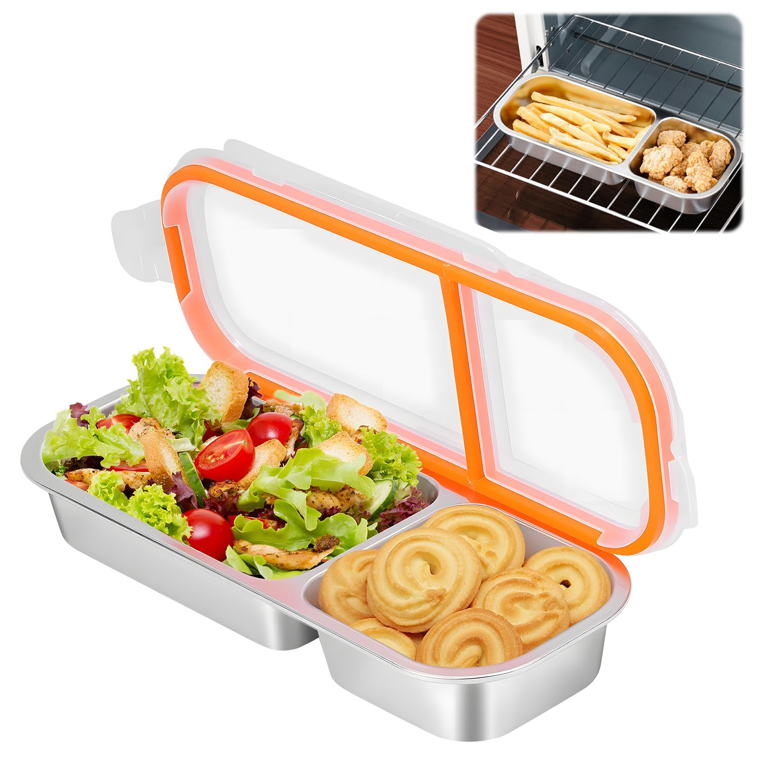 Grab and Go Snack Containers Reusable,Stainless Steel Snack Containers,Reusable Snacks Containers... | Amazon (US)