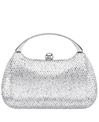 Nina Crystal Minaudiere with Metal Handle - Macy's | Macy's