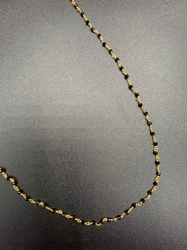Black Beads Chain/ Black Diamonds Beads/ One Line Black Beads/ Mangalsutram/ Wedding Chain | Etsy (US)