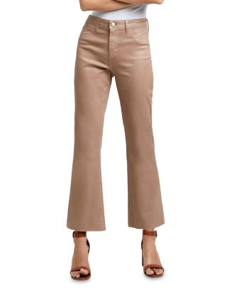 Kendra High Rise Cropped Flared Jeans in Cappuccino | Bloomingdale's (US)