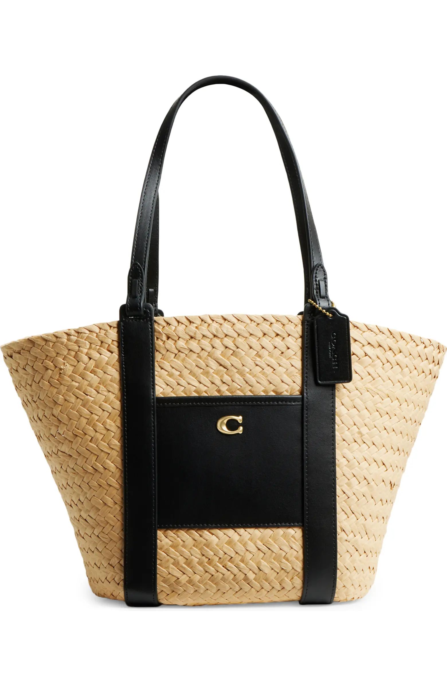 Small Straw Pocket Tote | Nordstrom