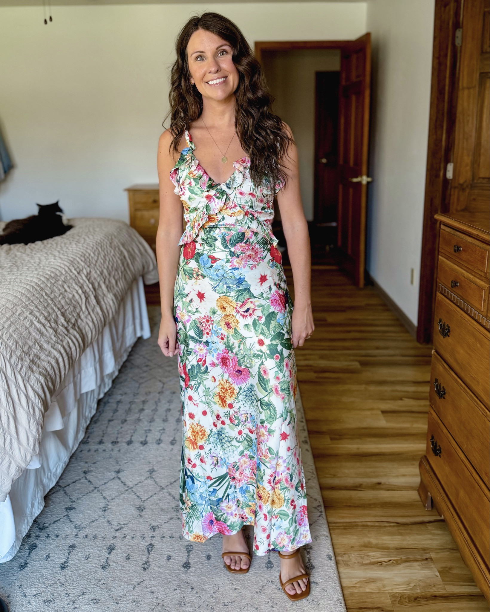 Wedding guest dresses🤍

xs in the first dress, xxs in the second, and xs in the last!

My heels are older so I linked similar!

wedding guest dress 2026, wedding guest outfit ideas, what to wear to a wedding, summer wedding guest dress, wedding guest look, floral satin dress, midi dress outfit, floral midi dress, satin dress outfit ideas, Lulus dress, Lulus wedding guest, affordable wedding guest dress, wedding dress under $100, petite wedding guest dress, petite floral dress, petite outfit ideas

#LTKgrwm #LTKWedding #LTKPetite