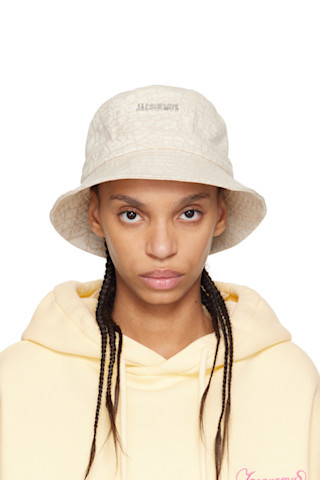 JACQUEMUS - Beige 'The Gadjo' Bucket Hat | SSENSE
