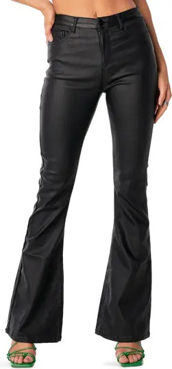 Luna Faux Leather Flare Leg Pants | Nordstrom