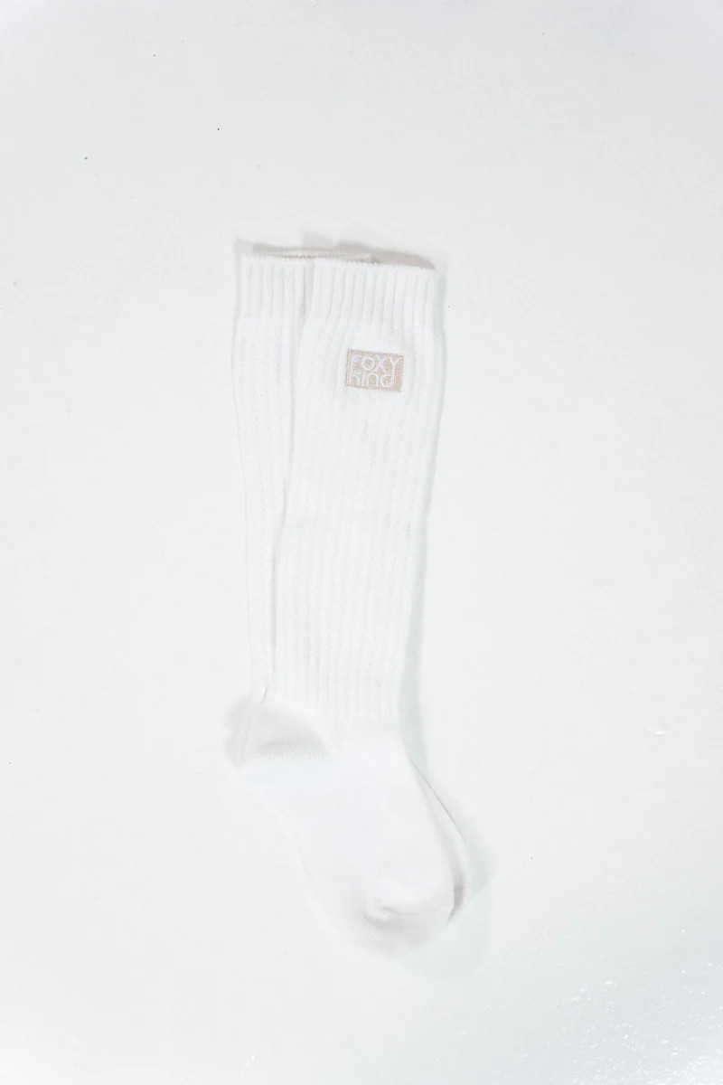 Scrunch Sock White | The Foxy Kind