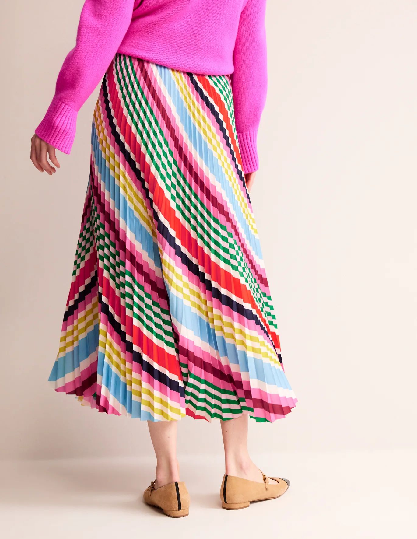 Pleated Midi Skirt | Boden (US)