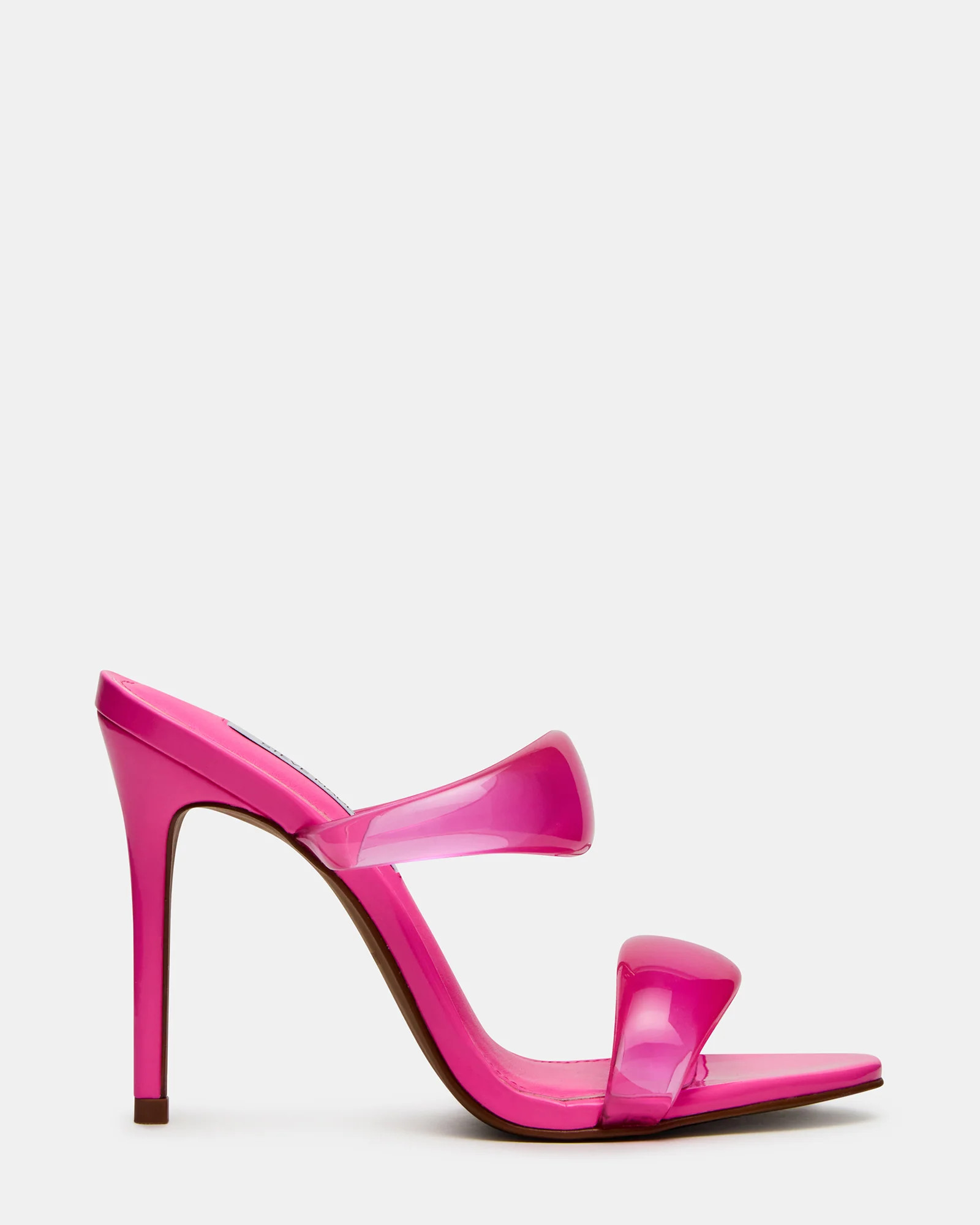 SATURN Jelly Pink Stiletto Mule Women's Heel | Steve Madden (US)