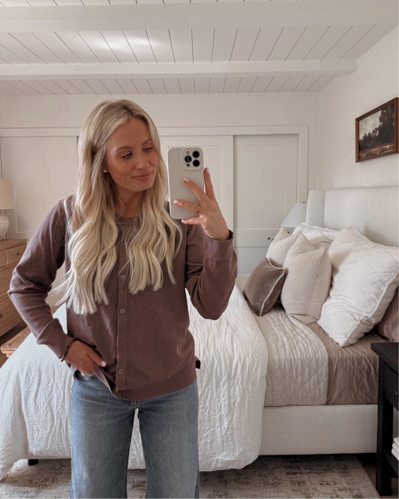 Cutest sweater comes in lots of colors! Could dress it up or down for casual home wear or workwear 

#LTKSeasonal #LTKFindsUnder50 #LTKSaleAlert