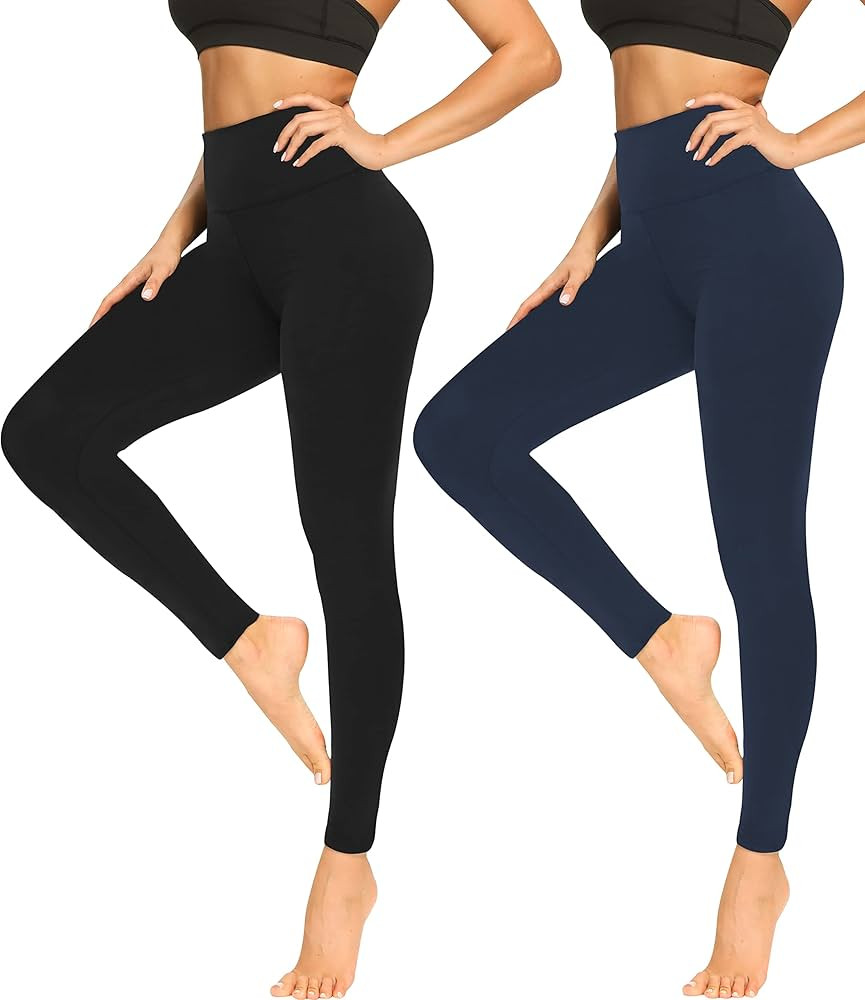 Buttery Soft Leggings for Women - High Waisted Tummy Control No See Through Workout Yoga Pants | Amazon (US)