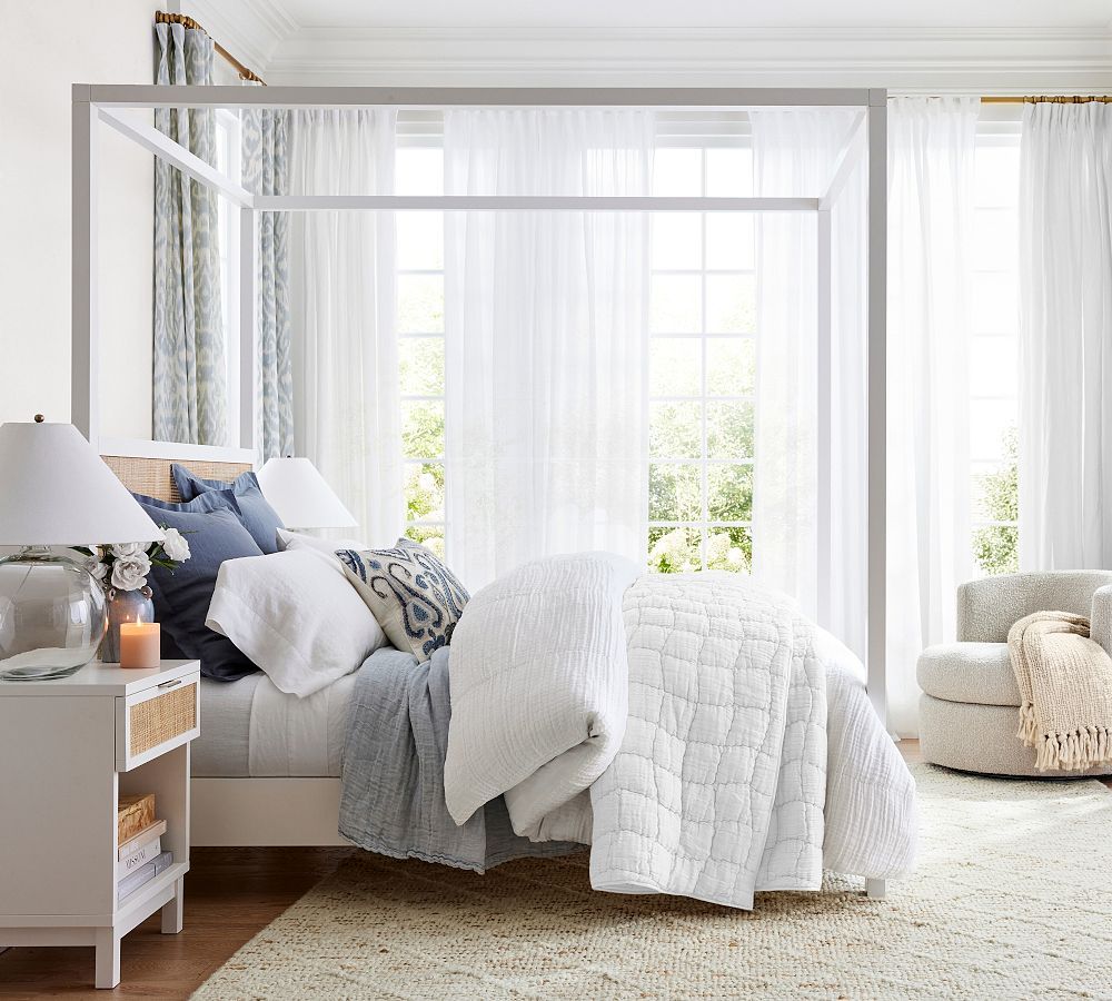 Westly Cane Canopy Bed | Pottery Barn (US)