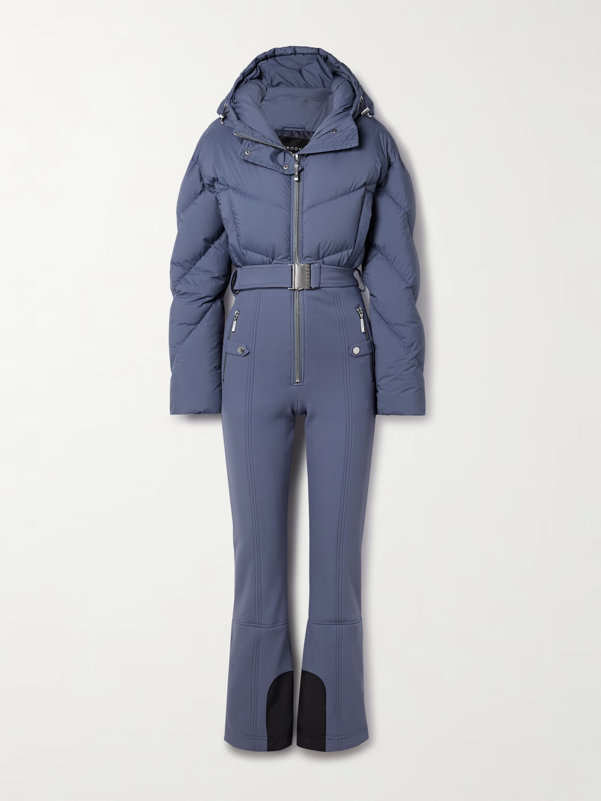 Ajax belted hooded quilted down ski suit | NET-A-PORTER (US)