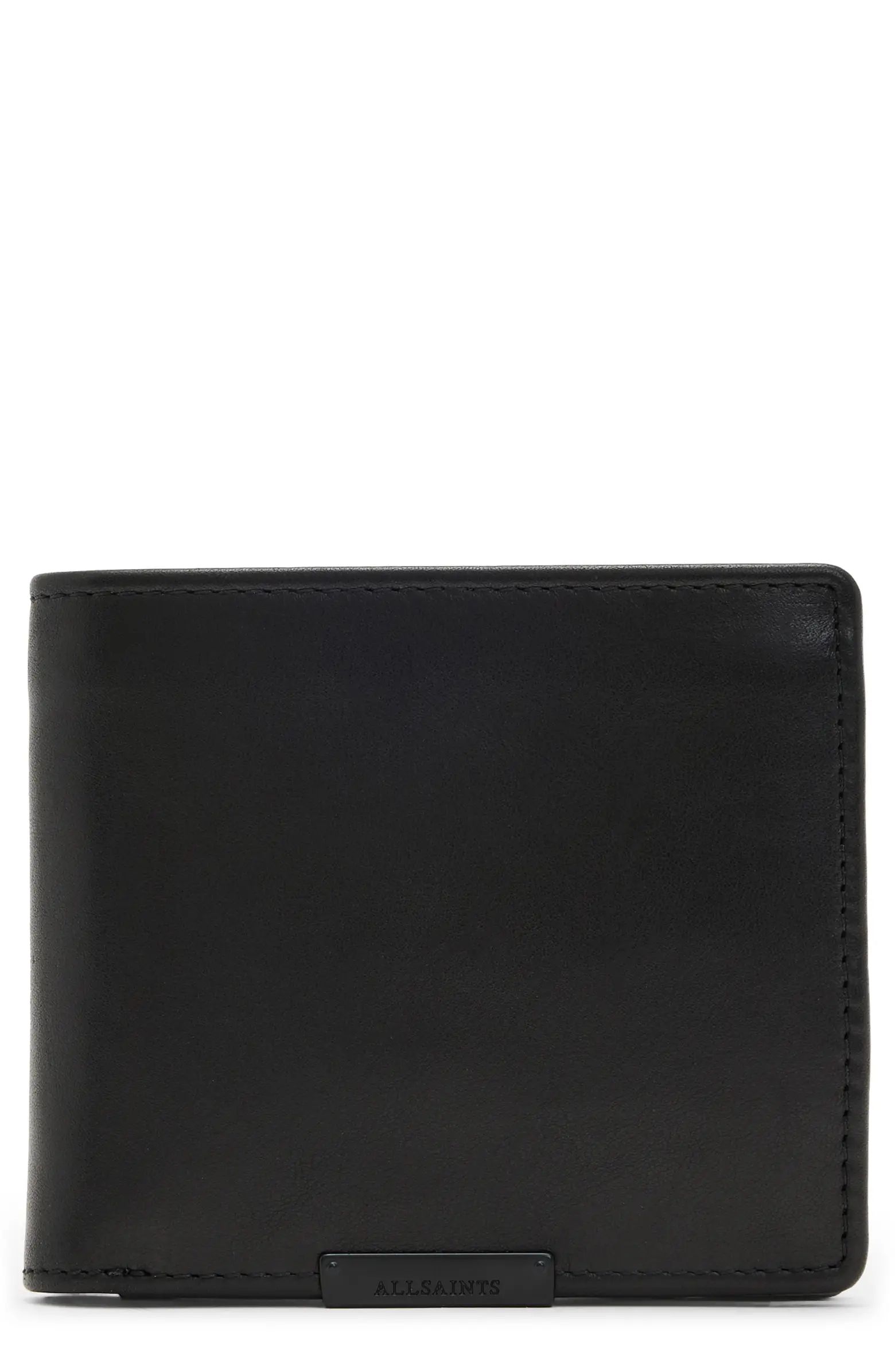 AllSaints Blyth Leather Bifold Wallet | Nordstrom | Nordstrom