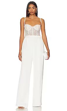Katie May Tink Jumpsuit in Ivory from Revolve.com | Revolve Clothing (Global)