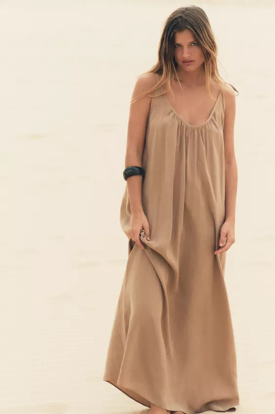 FLOWING MIDI DRESS | Zara UK
