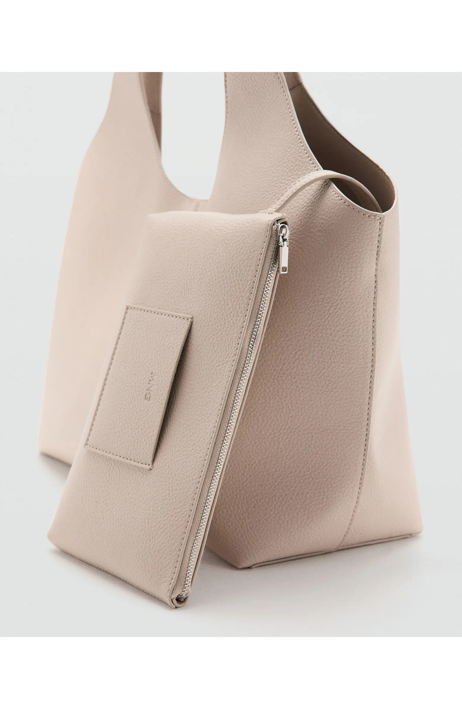 Large Faux Leather Shopper Tote | Nordstrom