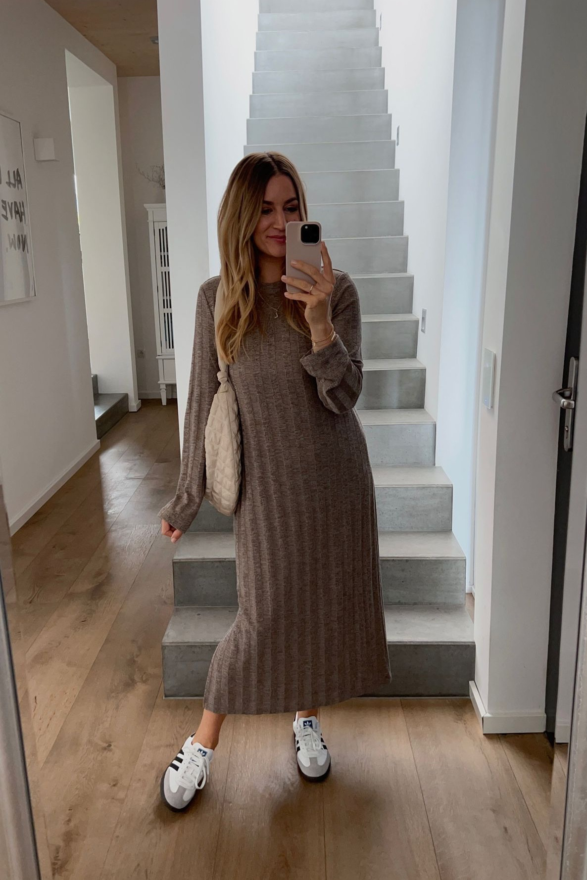 Knit dress 🫶🏻 Sambas are almost sold out but I linked some that are low in stock.

#LTKeurope #LTKSeasonal #LTKstyletip