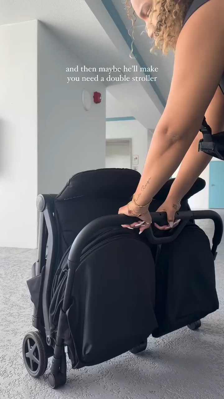 Heavy on MomPUSH, that’s all I’ve been doing 😂 
No but seriously, bringing this stroller on vacation was the BEST thing I could’ve done. It’s lightweight, easy to open and break down, fits through doors, we’ve even had moms AND dads ask about it on our trip haha! 

I highly recommend getting one if you have young kids who are close in age like me. Take this as my stamp of APPROVAL🎖️ @mompush_stroller 

Comment “STROLLER” and I’ll send you the LINK 🖤
#baby #mompushstroller #mompush #stoller
