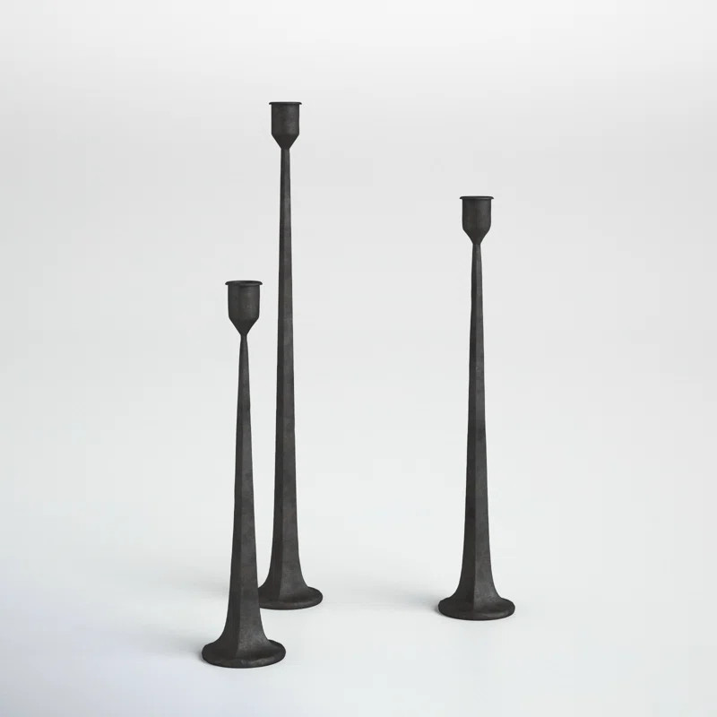 Salah Iron Tabletop Candlestick | Wayfair North America