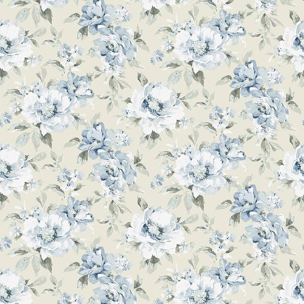 Surface Style - Peel and Stick Wallpaper, Floral Wallpaper for Bedroom, Powder Room, Kitchen, Vin... | Amazon (US)