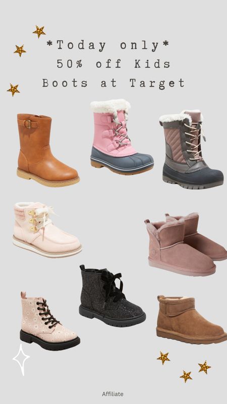 *Today only * 50% off kids boots at Target! Kids winter boots, bear paws & more

#LTKkids #LTKshoecrush #LTKsalealert