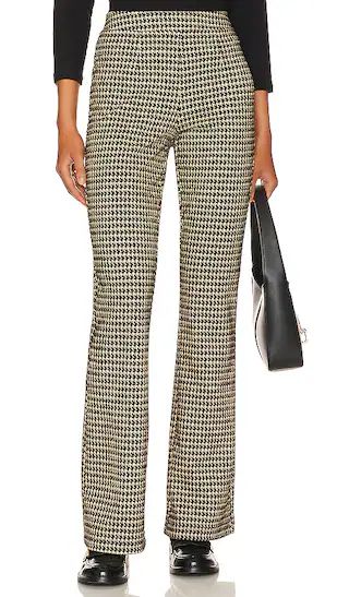 Filmore Flare Pants in Vanilla Mini Houndstooth | Revolve Clothing (Global)