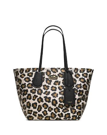 COACH Taxi Tote in Ocelot Print Leather | Bloomingdale's (US)