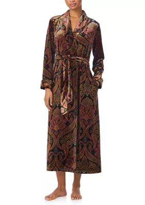 Long Sleeve Shawl Collar Long Robe | Belk
