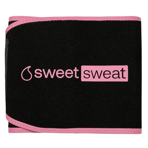 Sports Research Sweet Sweat Eco Ab Trainer for Women and Men | Premium Waist Trainer Belt with Yulex | Toned Stomach Support! Eco Friendly (Pink, Medium) | Amazon (US)
