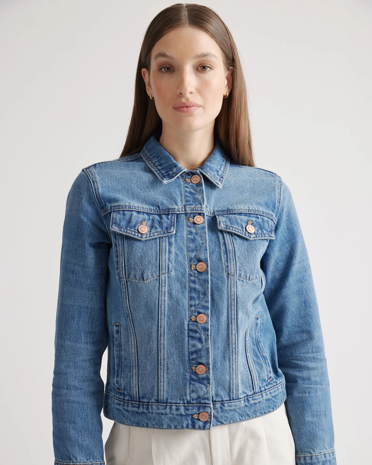 100% Organic Cotton Denim Jacket | Quince