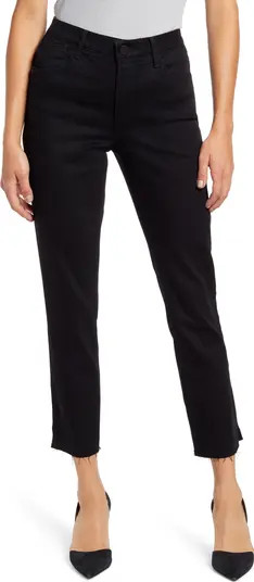 Wit & Wisdom Ab-Solution High Waist Slim Fit Raw Hem Crop Jeans | Nordstrom | Nordstrom