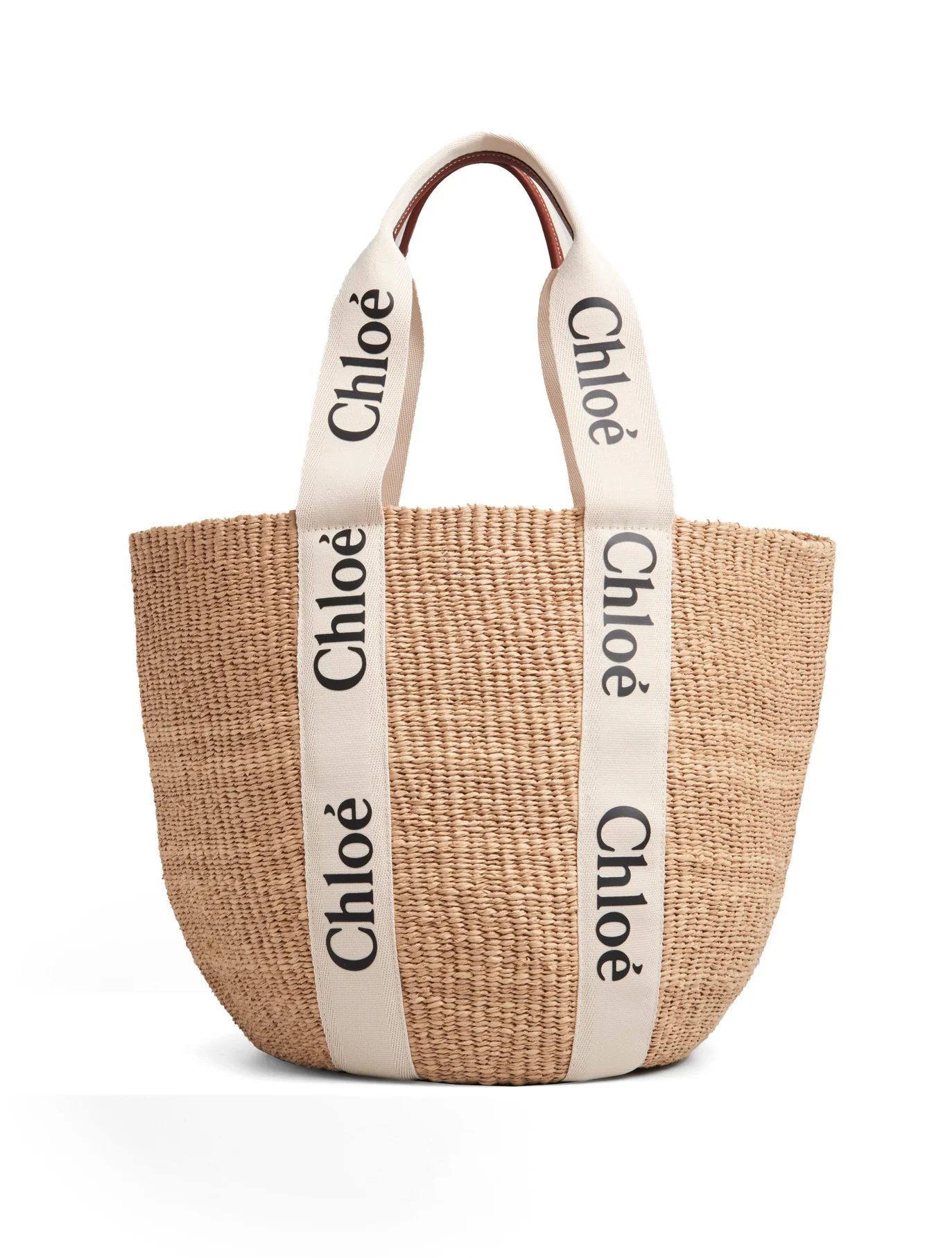 Woody raffia tote bag | Chloé | Matches (UK)