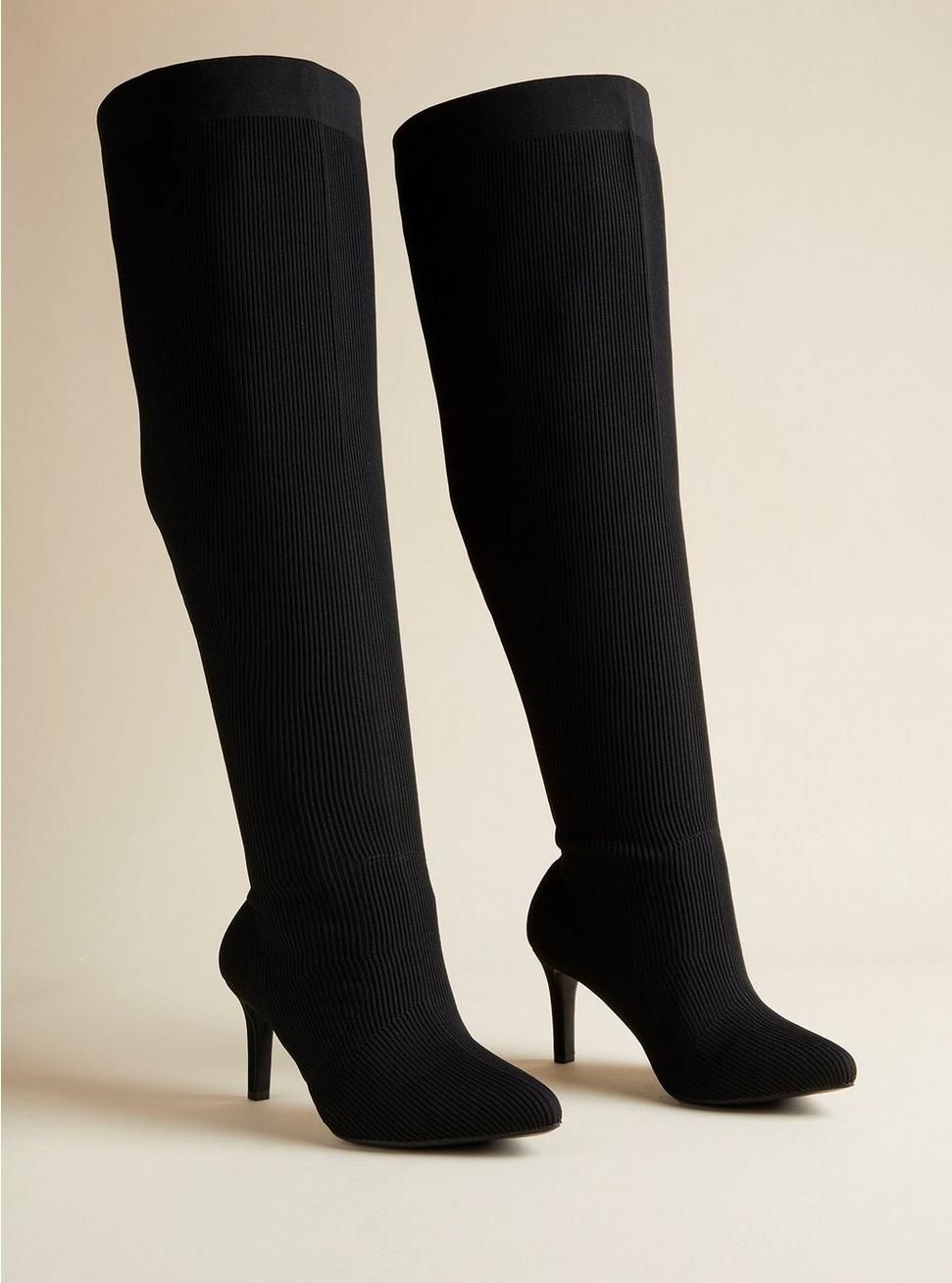Knit Stiletto Over The Knee Boot (WW) | Torrid (US & Canada)