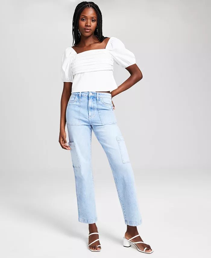 Women's High Rise Utility Denim Jeans | Macys (US)