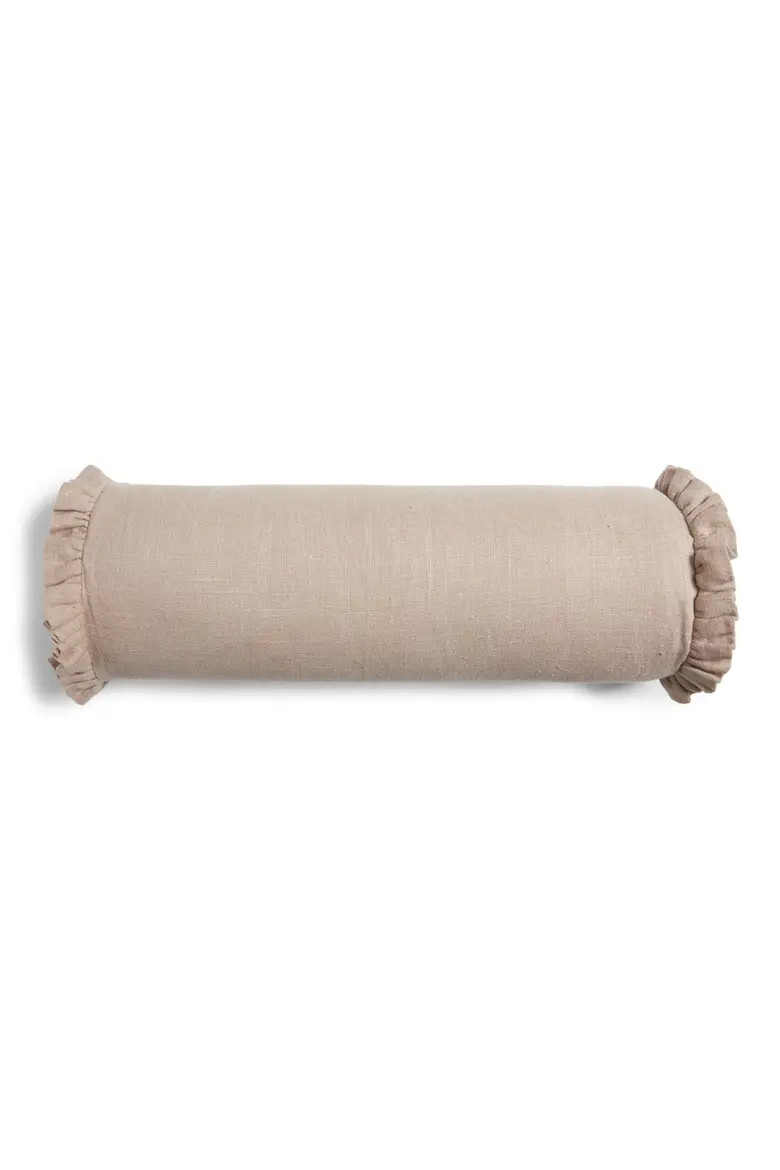 Round Linen Bolster Pillow | Nordstrom | Nordstrom