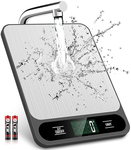 Mik-Nana Food Scale, 10kg/22lb Digital Kitchen Scale Weight Grams and Ounces for Baking Cooking C... | Amazon (US)