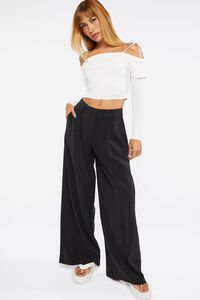 High-Rise Wide-Leg Trousers | Forever 21 (US)