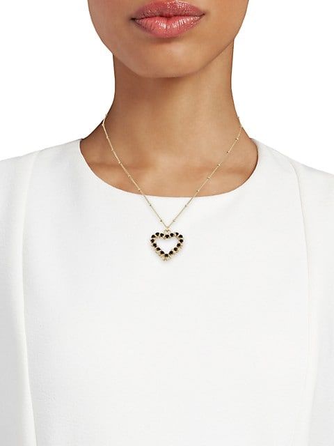 Bisous Gold-Plated &amp; Swarovski® Crystal Pendant Necklace | Saks Fifth Avenue