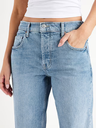 Low-Rise Slouchy Straight Jeans | Old Navy (US)