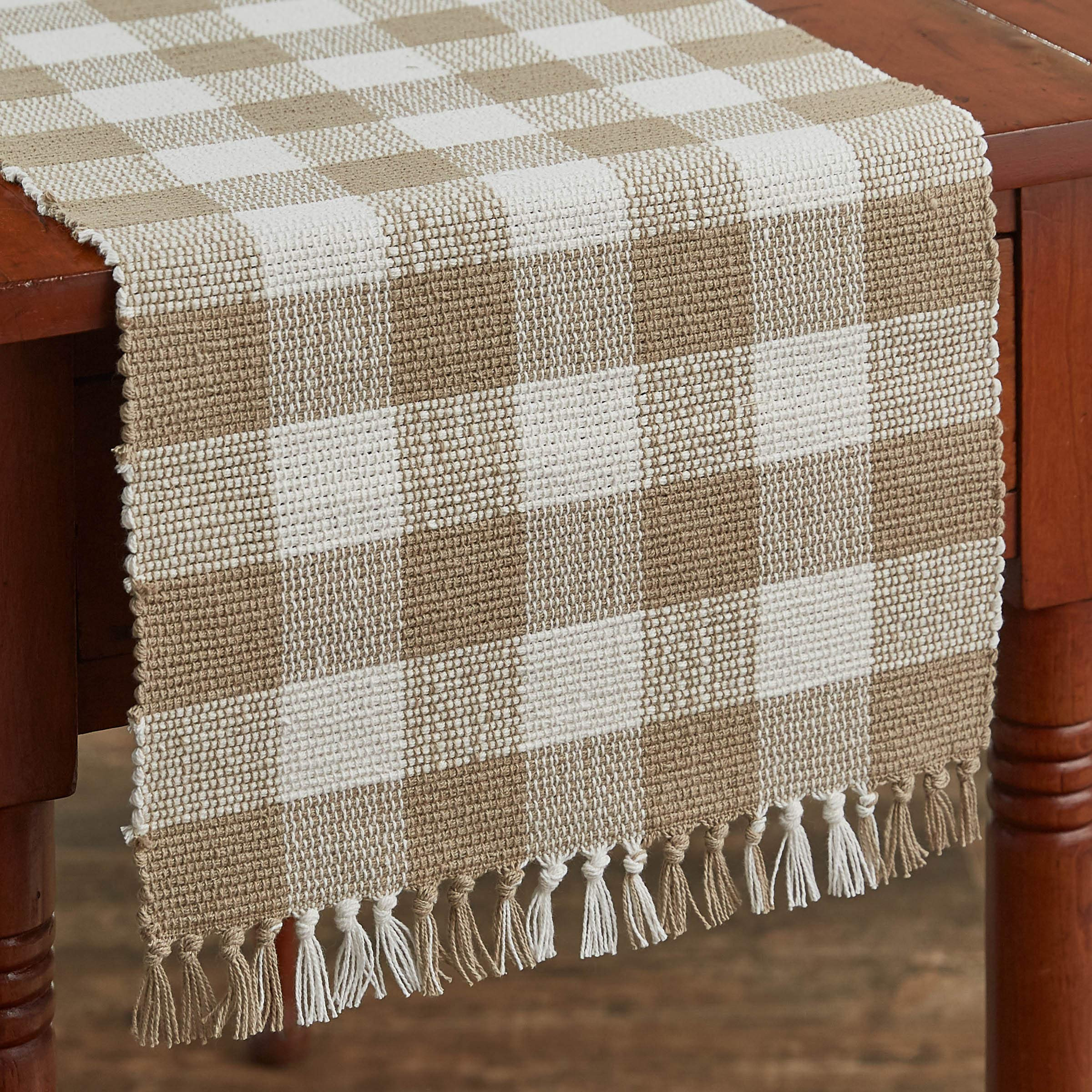 Park Designs Buffalo Check Table Runner - 54" L - Natural | Amazon (US)