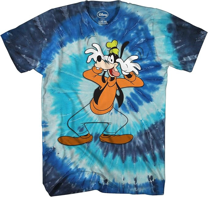 Disney Goofy Washout Adult Men's Tie Dye T-Shirt | Amazon (US)