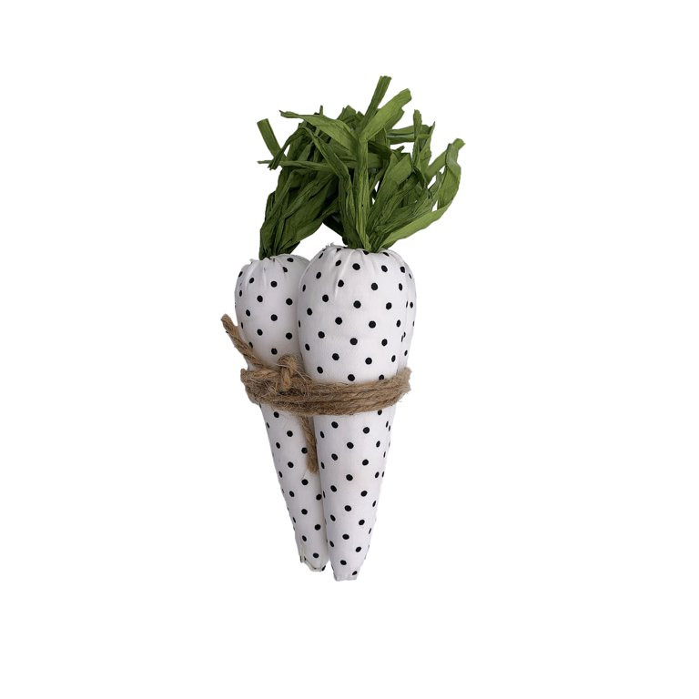 Way To Celebrate Easter 10-inch Height Black Dot Polyfoam Carrot Tabletop Decor - Walmart.com | Walmart (US)